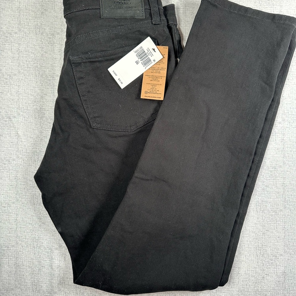 Ralph Lauren Women's Dark Charcoal Straight Jeans